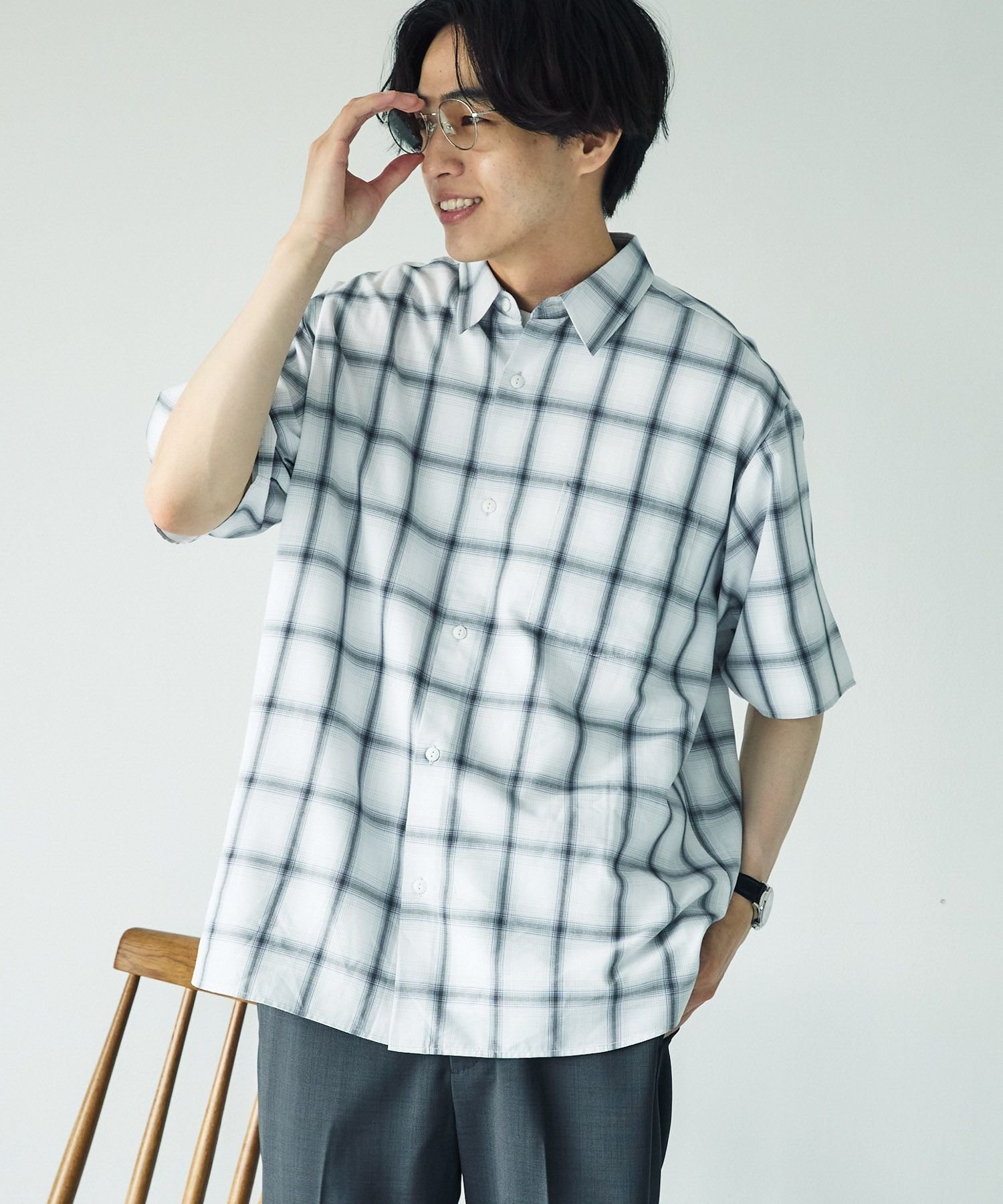【グローバルワーク/GLOBAL WORK / MEN】のサラサマ快適シャツ/レギュラーカラー/半袖/286395 インテリア・キッズ・メンズ・レディースファッション・服の通販 founy(ファニー) 　ファッション　Fashion　メンズファッション　MEN　カーディガン　Cardigan　ドレープ　Drape　フロント　Front　リラックス　Relax　レギュラー　Regular　エレガント 上品　Elegant　半袖　Short Sleeve　夏　Summer　羽織　Haori　オフオンブレ05|ID: prp329100004540574 ipo3291000000032081931