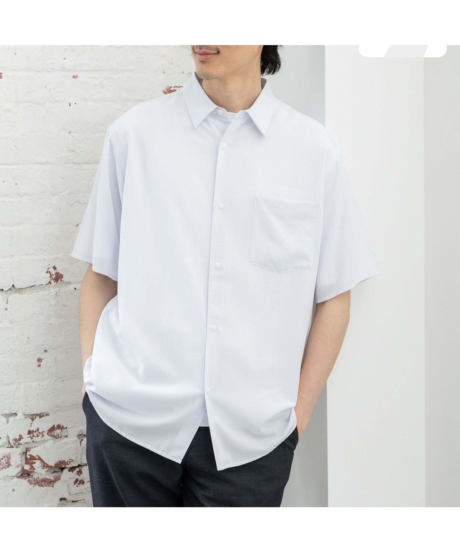 【グローバルワーク/GLOBAL WORK / MEN】のサラサマ快適シャツ/レギュラーカラー/半袖/986832 インテリア・キッズ・メンズ・レディースファッション・服の通販 founy(ファニー) 　ファッション　Fashion　メンズファッション　MEN　カーディガン　Cardigan　ドレープ　Drape　フロント　Front　リラックス　Relax　レギュラー　Regular　エレガント 上品　Elegant　半袖　Short Sleeve　夏　Summer　羽織　Haori　オフ06|ID: prp329100004540591 ipo3291000000032082041