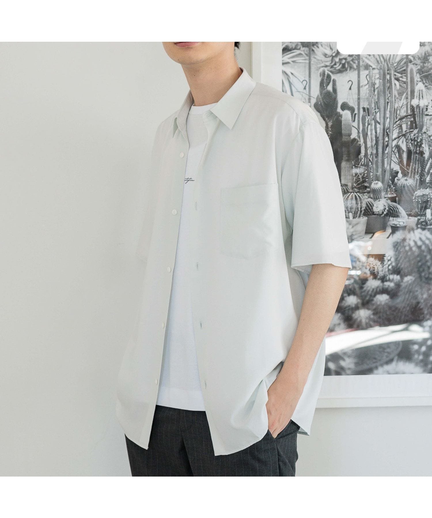 【グローバルワーク/GLOBAL WORK / MEN】のサラサマ快適シャツ/レギュラーカラー/半袖/986832 インテリア・キッズ・メンズ・レディースファッション・服の通販 founy(ファニー) 　ファッション　Fashion　メンズファッション　MEN　カーディガン　Cardigan　ドレープ　Drape　フロント　Front　リラックス　Relax　レギュラー　Regular　エレガント 上品　Elegant　半袖　Short Sleeve　夏　Summer　羽織　Haori　アイボリー08|ID: prp329100004540591 ipo3291000000032082043