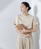 【ナノ ユニバース/nano universe】のAnti SmellスムースシルケットクルーネックTシャツ 人気、トレンドファッション・服の通販 founy(ファニー) ファッション Fashion レディースファッション Fashion for Women トップス・カットソー Cut & Sew Tops シャツ・ブラウス・オフィスカジュアル Elegant Blouses & Button-Ups ロングTシャツ・Tシャツ Longline T-Shirts & Tees コンパクト Compact, Small Size 抗菌 Antibacterial, Bacteria-Resistant フィット Fit, Slim Fit フェミニン Feminine, Girly ボトム Bottoms, Lower Wear エレガント 上品 Elegant ビジネス 仕事 通勤 Business / Work / Commuting 2025年 2025 2025春夏・S/S Spring/Summer 2025 SS25 thumbnail ベージュ|ID: prp329100004540593 ipo3291000000033215093
