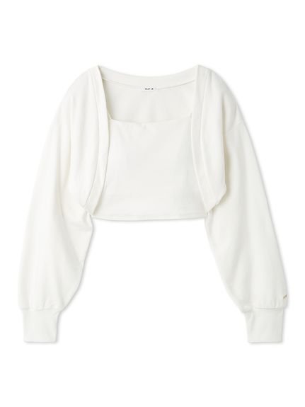 【フレイ アイディー/FRAY I.D】のカップインキャミセットスウェットボレロ 人気、トレンドファッション・服の通販 founy(ファニー) 　ファッション　Fashion　レディースファッション　Ladies' Fashion Online　アウター　Coat Outerwear　ボレロ　Bolero jackets　トップス・カットソー　Tops/Tshirt　キャミソール / ノースリーブ　No Sleeves　パーカ　Sweats　スウェット　Sweat　アンダー　Under　インナー　Inner　春　Spring　キャミ　Cami　キャミソール　Camisole　キャミワンピース　Cami Dress　スウェット　Sweat　スタイリッシュ　Stylish　セットアップ　Set Up　トラベル　Travel　ボレロ　Bolero　リラックス　Relax　S/S・春夏　Ss・Spring/Summer　おすすめ　Recommend　夏　Summer　 other-1|ID: prp329100004540602 ipo3291000000032606773