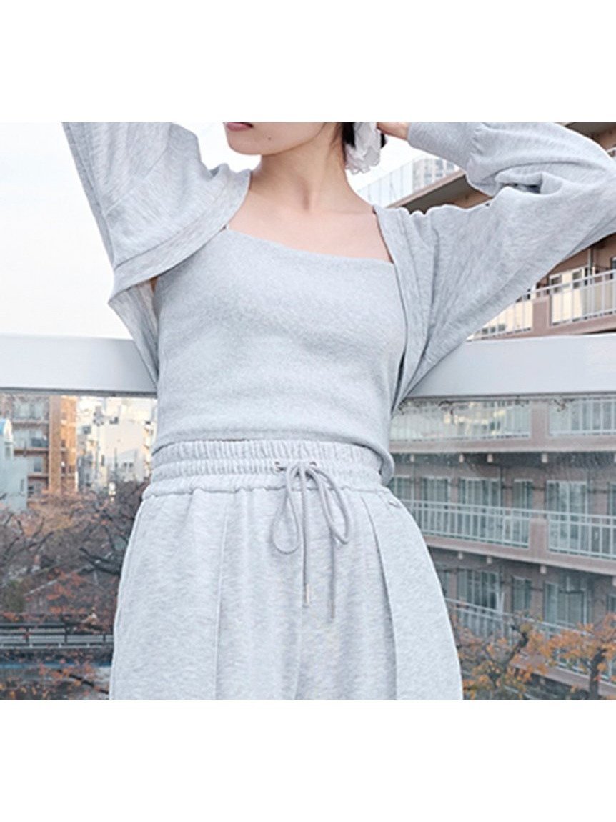 【フレイ アイディー/FRAY I.D】のカップインキャミセットスウェットボレロ インテリア・キッズ・メンズ・レディースファッション・服の通販 founy(ファニー) 　ファッション　Fashion　レディースファッション　Ladies' Fashion Online　アウター　Coat Outerwear　ボレロ　Bolero jackets　トップス・カットソー　Tops/Tshirt　キャミソール / ノースリーブ　No Sleeves　パーカ　Sweats　スウェット　Sweat　アンダー　Under　インナー　Inner　春　Spring　キャミ　Cami　キャミソール　Camisole　キャミワンピース　Cami Dress　スウェット　Sweat　スタイリッシュ　Stylish　セットアップ　Set Up　トラベル　Travel　ボレロ　Bolero　リラックス　Relax　S/S・春夏　Ss・Spring/Summer　おすすめ　Recommend　夏　Summer　LGRY[005]|ID: prp329100004540602 ipo3291000000032606777