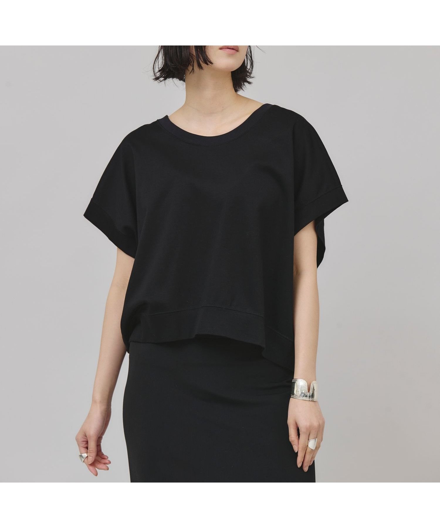 【カレンソロジー/Curensology】のポンチコクーンプルオーバー インテリア・キッズ・メンズ・レディースファッション・服の通販 founy(ファニー) 　ファッション　Fashion　レディースファッション　WOMEN　トップス・カットソー　Tops/Tshirt　プルオーバー　Pullover　エレガント 上品　Elegant　ショート　Short　ストレッチ　Stretch　フォルム　Form　フラット　Flat　日本製　Made In Japan　ブラック09|ID: prp329100004540605 ipo3291000000032156362