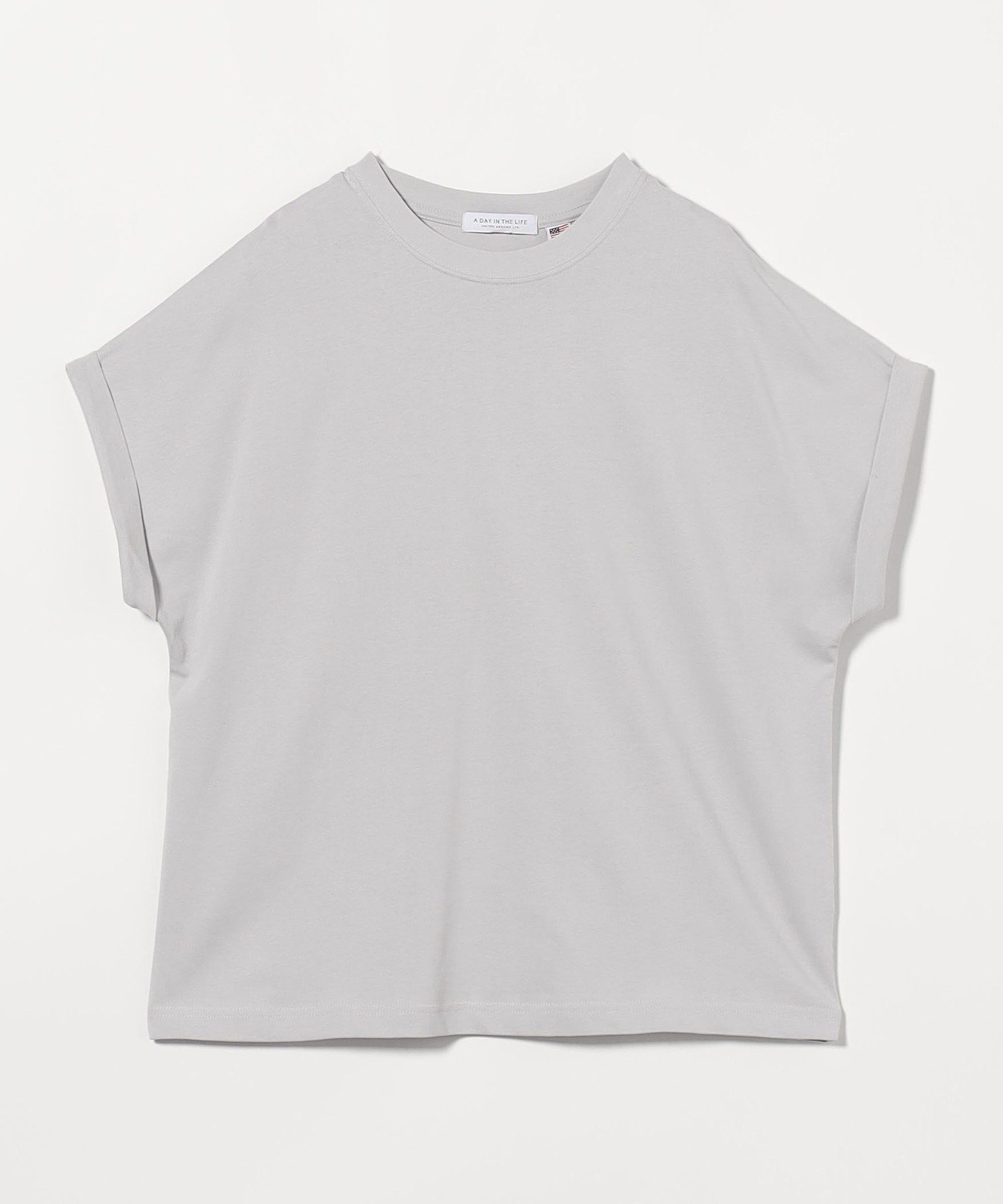 【その他のブランド/Other】のUSAコットン イージーTシャツ A DAY IN THE LIFE インテリア・キッズ・メンズ・レディースファッション・服の通販 founy(ファニー) 　ファッション　Fashion　レディースファッション　Fashion for Women　トップス・カットソー　Cut & Sew Tops　シャツ・ブラウス・オフィスカジュアル　Elegant Blouses & Button-Ups　ロングTシャツ・Tシャツ　Longline T-Shirts & Tees　インナー　Innerwear　春　Spring　秋　Autumn　トレンド　Trend, Trending Now　定番　Standard, Basic Item　なめらか　Smooth, Silky Texture　ノースリーブ　Sleeveless, No-Sleeve　バランス　Balance, Style Balance　フレア　Flare, Flared　ベーシック　Basic, Essential　ボーダー　Border, Stripe　リラックス　Relax, Relaxed Fit　ロング　Long, Long-Length　LT.GRAY|ID: prp329100004540617 ipo3291000000032971745