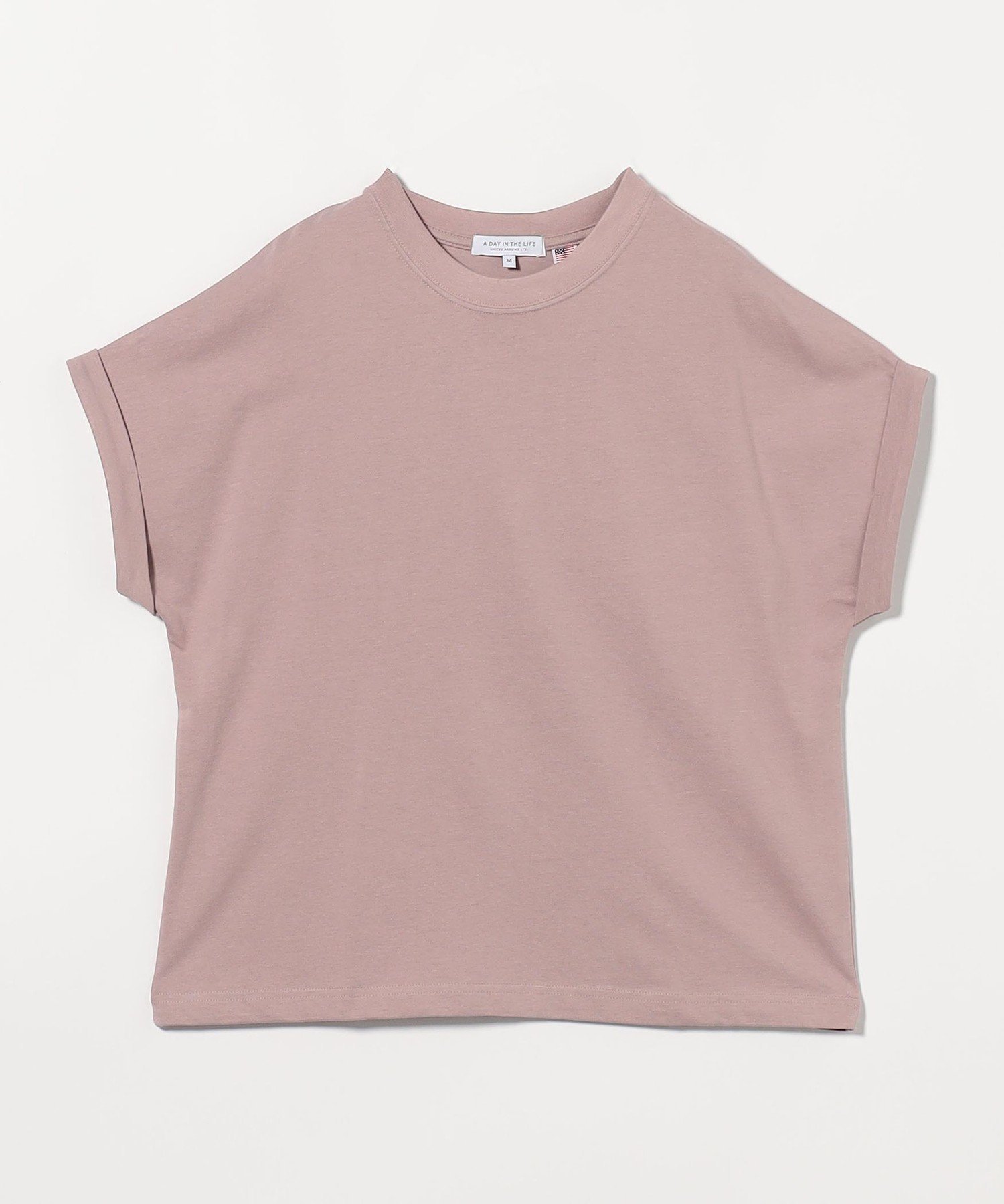 【その他のブランド/Other】のUSAコットン イージーTシャツ A DAY IN THE LIFE インテリア・キッズ・メンズ・レディースファッション・服の通販 founy(ファニー) 　ファッション　Fashion　レディースファッション　Fashion for Women　トップス・カットソー　Cut & Sew Tops　シャツ・ブラウス・オフィスカジュアル　Elegant Blouses & Button-Ups　ロングTシャツ・Tシャツ　Longline T-Shirts & Tees　インナー　Innerwear　春　Spring　秋　Autumn　トレンド　Trend, Trending Now　定番　Standard, Basic Item　なめらか　Smooth, Silky Texture　ノースリーブ　Sleeveless, No-Sleeve　バランス　Balance, Style Balance　フレア　Flare, Flared　ベーシック　Basic, Essential　ボーダー　Border, Stripe　リラックス　Relax, Relaxed Fit　ロング　Long, Long-Length　LT.PINK|ID: prp329100004540617 ipo3291000000032971747