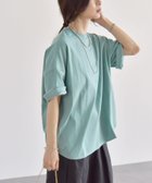 【シップス フォー ウィメン/SHIPS】のquaranciel 接触冷感/汗染み防止加工/洗濯機可能 ラウンドヘム クルー ビッグ TEE ライトブルー|ID: prp329100004540619 ipo3291000000033485415