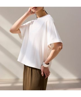 【エルーラ/Elura】のサマ見えリラックスTシャツ/318893 人気、トレンドファッション・服の通販 founy(ファニー) ファッション Fashion レディースファッション WOMEN トップス・カットソー Tops/Tshirt シャツ/ブラウス Shirts/Blouses ロング / Tシャツ T-Shirts デコルテ Decolletage 定番 Standard バランス Balance フレア Flare リラックス Relax ワイド Wide 再入荷 Restock/Back In Stock/Re Arrival おすすめ Recommend 夏 Summer |ID:prp329100004540621