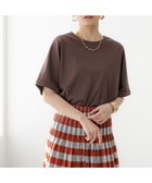 【エルーラ/Elura】のサマ見えリラックスTシャツ/318893 人気、トレンドファッション・服の通販 founy(ファニー) ファッション Fashion レディースファッション WOMEN トップス・カットソー Tops/Tshirt シャツ/ブラウス Shirts/Blouses ロング / Tシャツ T-Shirts デコルテ Decolletage 定番 Standard バランス Balance フレア Flare リラックス Relax ワイド Wide 再入荷 Restock/Back In Stock/Re Arrival おすすめ Recommend 夏 Summer thumbnail ダークブラウン58|ID: prp329100004540621 ipo3291000000032082224