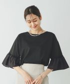 【グローバルワーク/GLOBAL WORK】のリッチクリーン袖フレア5分袖/289402 人気、トレンドファッション・服の通販 founy(ファニー) ファッション Fashion レディースファッション WOMEN トップス・カットソー Tops/Tshirt シルク Silk フリル Frills フレア Flare ワイド Wide エレガント 上品 Elegant 人気 Popularity 切替 Switching 抗菌 Antibacterial thumbnail ブラック09|ID: prp329100004540654 ipo3291000000032329413
