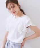 【クチュール ブローチ/Couture Brooch】の【接触冷感・UVカット・二の腕カバー】ラッフルフレアスリーブ 人気、トレンドファッション・服の通販 founy(ファニー) ファッション Fashion レディースファッション WOMEN シルケット Mercerization ジャージ Jersey ジョーゼット Georgette 夏 Summer ビジネス 仕事 通勤 Business thumbnail オフホワイト|ID: prp329100004540716 ipo3291000000032082766