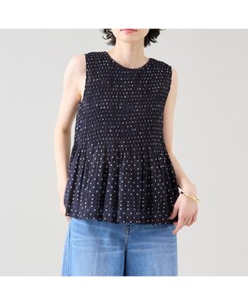 【ティアラ/Tiara】の《別注》【ne Quittez pas/ヌキテパ】ノースリーブドットブラウス 人気、トレンドファッション・服の通販 founy(ファニー) ファッション Fashion レディースファッション Fashion for Women トップス・カットソー Cut & Sew Tops キャミソール&ノースリーブ Camisoles & Sleeveless Tops シャツ・ブラウス・オフィスカジュアル Elegant Blouses & Button-Ups インド Indian Textile コレクション Collection, Seasonal Line 別注 Limited Edition, Custom Order |ID:prp329100004540733