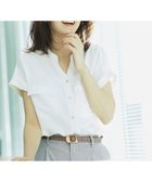 【インデックス/INDEX】のダブルポケットスキッパーブラウス【洗濯機洗い可/イージーアイロン】 人気、トレンドファッション・服の通販 founy(ファニー) ファッション Fashion レディースファッション Fashion for Women トップス・カットソー Cut & Sew Tops シャツ・ブラウス・オフィスカジュアル Elegant Blouses & Button-Ups サテン Satin, Glossy Fabric シンプル Simple, Minimal ダブル Double, Double-Breasted フロント Front, Front Design ポケット Pocket, Pocket Detail おすすめ Recommended / Our Picks 夏 Summer エレガント 上品 Elegant thumbnail アイボリー|ID: prp329100004540745 ipo3291000000033401578