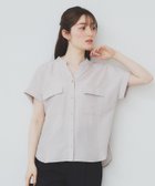 【インデックス/INDEX】のダブルポケットスキッパーブラウス【洗濯機洗い可/イージーアイロン】 人気、トレンドファッション・服の通販 founy(ファニー) ファッション Fashion レディースファッション Fashion for Women トップス・カットソー Cut & Sew Tops シャツ・ブラウス・オフィスカジュアル Elegant Blouses & Button-Ups サテン Satin, Glossy Fabric シンプル Simple, Minimal ダブル Double, Double-Breasted フロント Front, Front Design ポケット Pocket, Pocket Detail おすすめ Recommended / Our Picks 夏 Summer エレガント 上品 Elegant thumbnail グレージュ|ID: prp329100004540745 ipo3291000000033401581