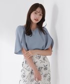 【プロポーション ボディドレッシング/PROPORTION BODY DRESSING】のビジューフレアスリーブブラウス ブルー|ID: prp329100004540772 ipo3291000000032743395