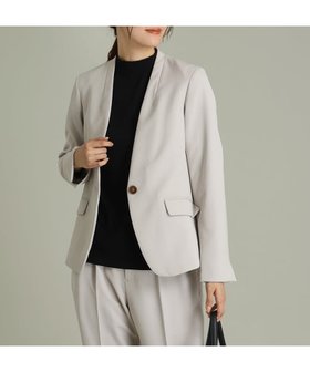 【アー ヴェー ヴェー/a.v.v】の【洗える/セットアップ対応】ダブルクロスノーカラージャケット 人気、トレンドファッション・服の通販 founy(ファニー) ファッション Fashion レディースファッション WOMEN アウター Coat Outerwear ジャケット Jackets ノーカラージャケット No Collar Leather Jackets インナー Inner 洗える Washable ジャケット Jacket ストレッチ Stretch セットアップ Set Up 定番 Standard パターン Pattern フォーマル Formal フレア Flare ベーシック Basic ワイド Wide 再入荷 Restock/Back In Stock/Re Arrival セレモニー Ceremony 入学式 Entrance Ceremony 卒業式 Graduation Ceremony ビジネス 仕事 通勤 Business |ID:prp329100004540776