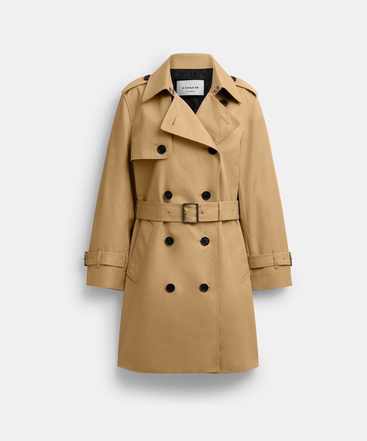 【コーチ/COACH】の【公式】ミッド トレンチ 人気、トレンドファッション・服の通販 founy(ファニー) 　ファッション　Fashion　レディースファッション　Fashion for Women　アウトレット　Outlet / Clearance　スリーブ　Sleeve, Long Sleeve / Short Sleeve　トレンチ　Trench, Trench Coat　フロント　Front, Front Design　ポケット　Pocket, Pocket Detail　 other-1|ID: prp329100004540799 ipo3291000000033517517