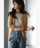 【セゾンドパピヨン/SAISON DE PAPILLON】のサマーニットVネックカーディガン 人気、トレンドファッション・服の通販 founy(ファニー) ファッション Fashion レディースファッション WOMEN トップス・カットソー Tops/Tshirt ニット Knit Tops カーディガン Cardigans Vネック V-Neck おすすめ Recommend カーディガン Cardigan サマー Summer フェミニン Feminine フロント Front ブラウジング Browsing ベーシック Basic エレガント 上品 Elegant 定番 Standard thumbnail キャメル|ID: prp329100004540804 ipo3291000000032207914