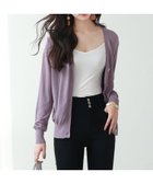 【セゾンドパピヨン/SAISON DE PAPILLON】のサマーニットVネックカーディガン 人気、トレンドファッション・服の通販 founy(ファニー) ファッション Fashion レディースファッション WOMEN トップス・カットソー Tops/Tshirt ニット Knit Tops カーディガン Cardigans Vネック V-Neck おすすめ Recommend カーディガン Cardigan サマー Summer フェミニン Feminine フロント Front ブラウジング Browsing ベーシック Basic エレガント 上品 Elegant 定番 Standard thumbnail パープル|ID: prp329100004540804 ipo3291000000032207918