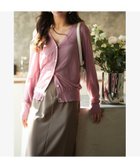 【セゾンドパピヨン/SAISON DE PAPILLON】のサマーニットVネックカーディガン 人気、トレンドファッション・服の通販 founy(ファニー) ファッション Fashion レディースファッション WOMEN トップス・カットソー Tops/Tshirt ニット Knit Tops カーディガン Cardigans Vネック V-Neck おすすめ Recommend カーディガン Cardigan サマー Summer フェミニン Feminine フロント Front ブラウジング Browsing ベーシック Basic エレガント 上品 Elegant 定番 Standard thumbnail ローズ|ID: prp329100004540804 ipo3291000000032207920