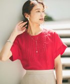 【アンタイトル/UNTITLED】の【シアー/洗える】コットンピンタックブラウス 人気、トレンドファッション・服の通販 founy(ファニー) ファッション Fashion レディースファッション Fashion for Women トップス・カットソー Cut & Sew Tops シャツ・ブラウス・オフィスカジュアル Elegant Blouses & Button-Ups おすすめ Recommended / Our Picks シアー Sheer, See-Through スリーブ Sleeve, Long Sleeve / Short Sleeve トレンド Trend, Trending Now フェミニン Feminine, Girly フレンチ French, French Style エレガント 上品 Elegant 今季 This Season, Current Season 洗える Machine Washable thumbnail レッド|ID: prp329100004540809 ipo3291000000033509186