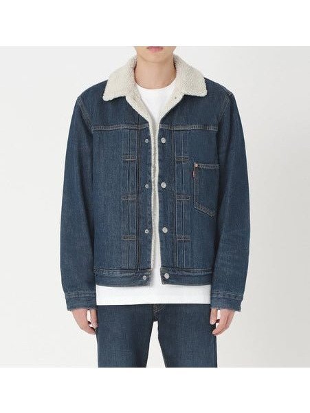 【リーバイス/Levis / MEN】のTYPEI シェルパトラッカージャケット インテリア・キッズ・メンズ・レディースファッション・服の通販 founy(ファニー) 　ファッション　Fashion　メンズファッション　MEN　冬　Winter　定番　Standard　Dark Indigo - Worn In|ID: prp329100004540817 ipo3291000000032270238