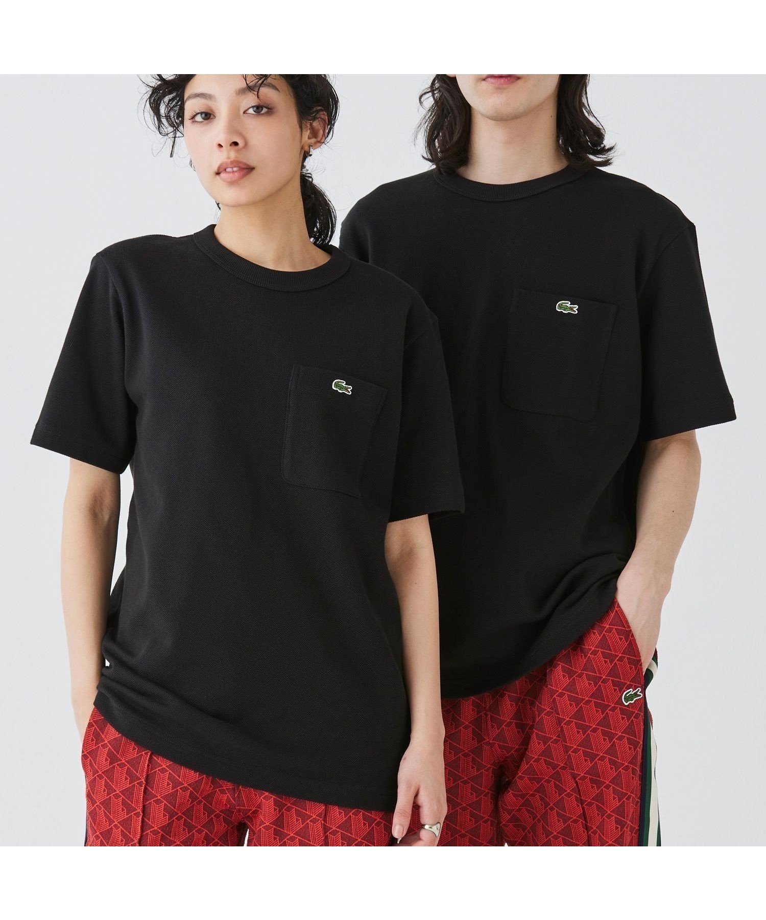 【ラコステ/LACOSTE / MEN】の鹿の子地ポケット半袖Tシャツ インテリア・キッズ・メンズ・レディースファッション・服の通販 founy(ファニー) 　ファッション　Fashion　メンズファッション　MEN　クラシック　Classic　スマート　Smart　フィット　Fit　ベーシック　Basic　ポケット　Pocket　エレガント 上品　Elegant　半袖　Short Sleeve　鹿の子　Pique　ブラック|ID: prp329100004540823 ipo3291000000032083266