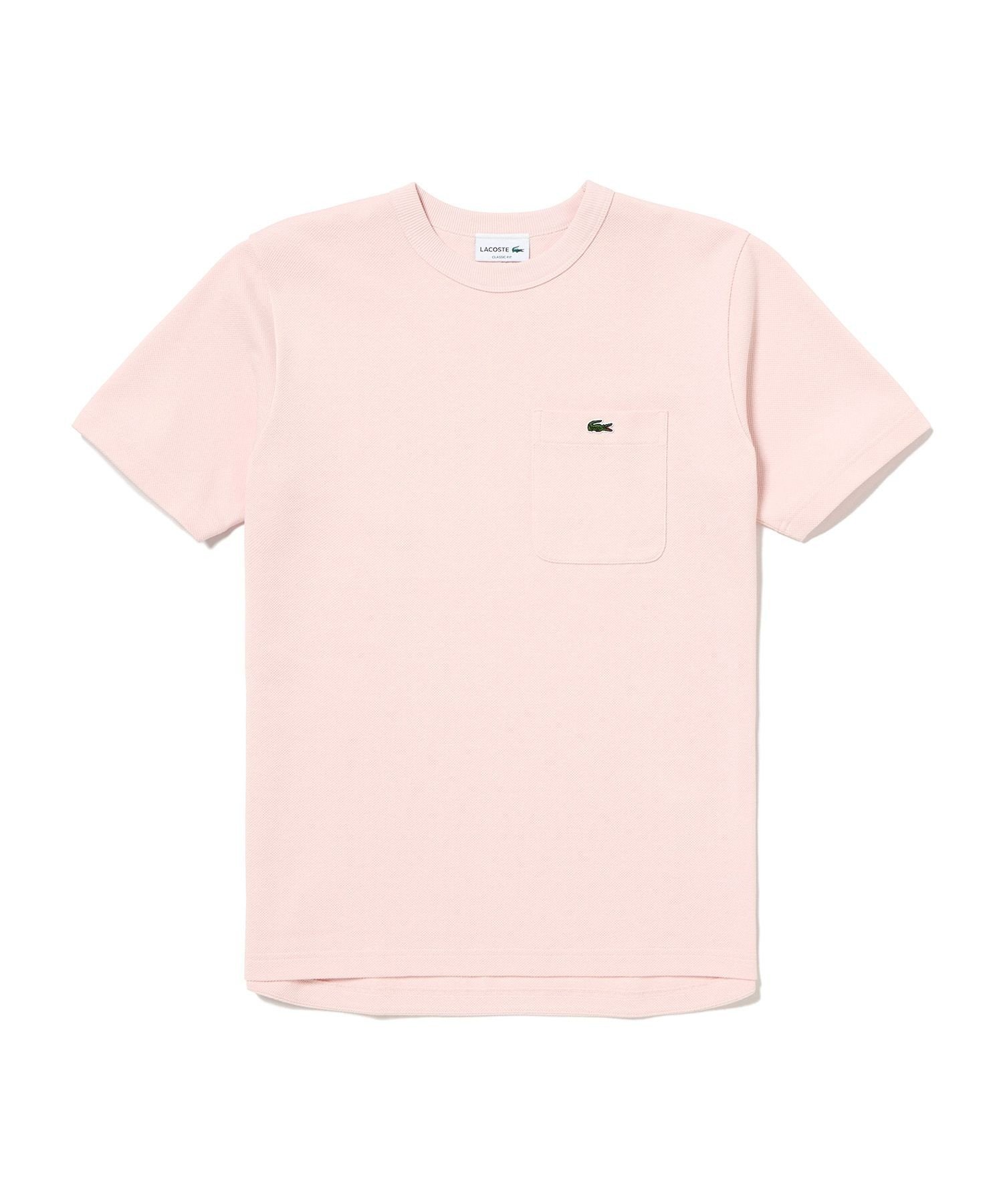 【ラコステ/LACOSTE / MEN】の鹿の子地ポケット半袖Tシャツ インテリア・キッズ・メンズ・レディースファッション・服の通販 founy(ファニー) 　ファッション　Fashion　メンズファッション　MEN　クラシック　Classic　スマート　Smart　フィット　Fit　ベーシック　Basic　ポケット　Pocket　エレガント 上品　Elegant　半袖　Short Sleeve　鹿の子　Pique　ライトピンク|ID: prp329100004540823 ipo3291000000032083272
