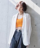 【ページボーイ/PAGEBOY】の【長袖】シアージャケット 人気、トレンドファッション・服の通販 founy(ファニー) ファッション Fashion レディースファッション Ladies' Fashion Online アウター Coat Outerwear ジャケット Jackets インナー Inner ジャケット Jacket ストライプ Stripe 夏 Summer 長袖 Long Sleeve thumbnail ホワイト02|ID: prp329100004540834 ipo3291000000032660518