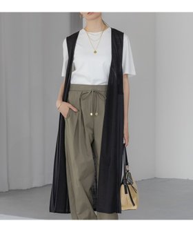 【エルーラ/Elura】の異素材コンビニットジレ/494674 人気、トレンドファッション・服の通販 founy(ファニー) ファッション Fashion レディースファッション WOMEN アウター Coat Outerwear トップス・カットソー Tops/Tshirt ニット Knit Tops ベスト/ジレ Gilets/Vests カットソー Cut And Sew カーゴパンツ Cargo Pants シンプル Simple トレンド Trend ドッキング Docking プリーツ Pleats エレガント 上品 Elegant 今季 This Season |ID:prp329100004540837