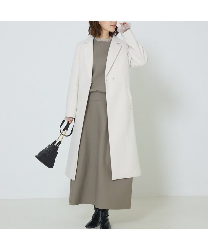 【アバハウスマヴィ/abahouse mavie】のベルト付きロングコート インテリア・キッズ・メンズ・レディースファッション・服の通販 founy(ファニー) https://founy.com/ ファッション Fashion レディースファッション WOMEN アウター Coat Outerwear コート Coats ベルト Belts ガウン Gown シンプル Simple ストレート Straight デニム Denim ポケット Pocket ロング Long エレガント 上品 Elegant |ID: prp329100004540850 ipo3291000000032083409