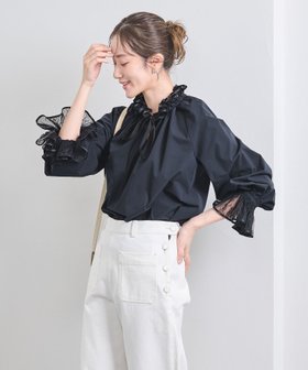 【ユナイテッドアローズ/UNITED ARROWS】 レースプリーツ フリル ブラウス人気、トレンドファッション・服の通販 founy(ファニー) ファッション Fashion レディースファッション Fashion for Women トップス・カットソー Cut & Sew Tops シャツ・ブラウス・オフィスカジュアル Elegant Blouses & Button-Ups おすすめ Recommended / Our Picks インナー Innerwear サテン Satin, Glossy Fabric ジャケット Jacket, Outerwear タフタ Taffeta, Structured Fabric フリル Frill, Ruffle プリーツ Pleats, Pleated ベスト Vest, Waistcoat リボン Ribbon, Bow レース Lace, Lace Fabric |ID:prp329100004540864
