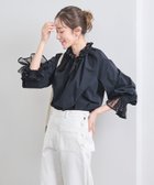 【ユナイテッドアローズ/UNITED ARROWS】のレースプリーツ フリル ブラウス 人気、トレンドファッション・服の通販 founy(ファニー) ファッション Fashion レディースファッション Fashion for Women トップス・カットソー Cut & Sew Tops シャツ・ブラウス・オフィスカジュアル Elegant Blouses & Button-Ups おすすめ Recommended / Our Picks インナー Innerwear サテン Satin, Glossy Fabric ジャケット Jacket, Outerwear タフタ Taffeta, Structured Fabric フリル Frill, Ruffle プリーツ Pleats, Pleated ベスト Vest, Waistcoat リボン Ribbon, Bow レース Lace, Lace Fabric thumbnail NAVY|ID: prp329100004540864 ipo3291000000033066144