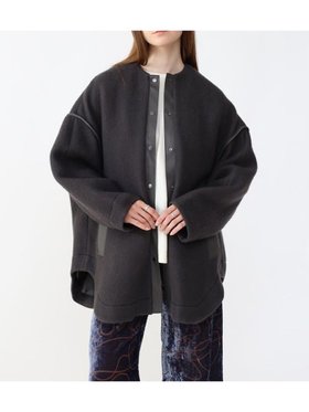【ラシュッド/LASUD】のコクーンシルエットミディアウター 人気、トレンドファッション・服の通販 founy(ファニー) ファッション Fashion レディースファッション WOMEN アウター Coat Outerwear コラボ Collaboration ショルダー Shoulder ダブル Double ドロップ Drop パイピング Piping ポケット Pocket エレガント 上品 Elegant |ID:prp329100004540882