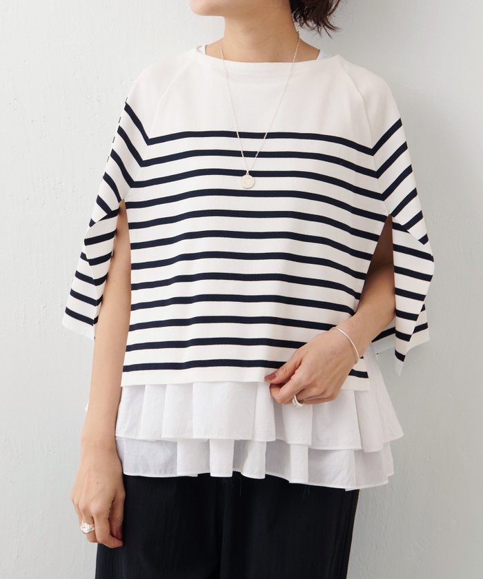 【その他のブランド/Other】のショートポンチョ インテリア・キッズ・メンズ・レディースファッション・服の通販 founy(ファニー) https://founy.com/ ファッション Fashion レディースファッション Fashion for Women アウター Coat / Outerwear Collection ポンチョ・ケープコート Ponchos & Capes おすすめ Recommended / Our Picks カットソー Cut and Sewn Top カーディガン Cardigan, Knitwear スリーブ Sleeve, Long Sleeve / Short Sleeve デニム Denim, Jeans Material ポンチョ Poncho, Cape Style |ID: prp329100004540884 ipo3291000000033098560