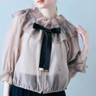 【ローズティアラ/Rose Tiara】のビッグリボンシアーブルゾン 人気、トレンドファッション・服の通販 founy(ファニー) ファッション Fashion レディースファッション WOMEN アウター Coat Outerwear ブルゾン Blouson/Jackets カーゴパンツ Cargo Pants ギャザー Gather シアー Sheer スタンダード Standard スマート Smart フェミニン Feminine プリント Print ポケット Pocket リボン Ribbon 夏 Summer エレガント 上品 Elegant thumbnail ベージュ|ID: prp329100004540885 ipo3291000000032083578