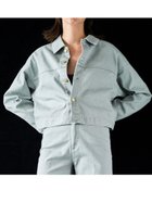 【ジョンブルプライベートラボ/Johnbull Private labo】のJohnbull/デニムショートジャケット 人気、トレンドファッション・服の通販 founy(ファニー) ファッション Fashion レディースファッション WOMEN アウター Coat Outerwear ジャケット Jackets インナー Inner コンパクト Compact ショルダー Shoulder スウェット Sweat ストーン Stone ドロップ Drop パーカー Hoodie ボックス Box ポケット Pocket thumbnail ライトグリーン|ID: prp329100004540900 ipo3291000000032083634