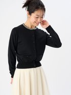 【セルフォード/CELFORD】のシルクブレンドビジューネックカーディガン 人気、トレンドファッション・服の通販 founy(ファニー) ファッション Fashion レディースファッション Fashion for Women トップス・カットソー Cut & Sew Tops カーディガン・羽織り Layered Style Cardigans シルク Silk, 100% Silk デニム Denim, Jeans Material ビジュー Bijou, Jewel-like Accent ポケット Pocket, Pocket Detail リュクス Luxury, Elegant, High-End, Chic エレガント 上品 Elegant thumbnail BLK[009]|ID: prp329100004540916 ipo3291000000033013213
