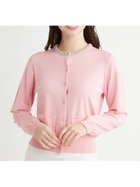 【セルフォード/CELFORD】のシルクブレンドビジューネックカーディガン 人気、トレンドファッション・服の通販 founy(ファニー) ファッション Fashion レディースファッション Fashion for Women トップス・カットソー Cut & Sew Tops カーディガン・羽織り Layered Style Cardigans シルク Silk, 100% Silk デニム Denim, Jeans Material ビジュー Bijou, Jewel-like Accent ポケット Pocket, Pocket Detail リュクス Luxury, Elegant, High-End, Chic エレガント 上品 Elegant thumbnail PNK[066]|ID: prp329100004540916 ipo3291000000033013214