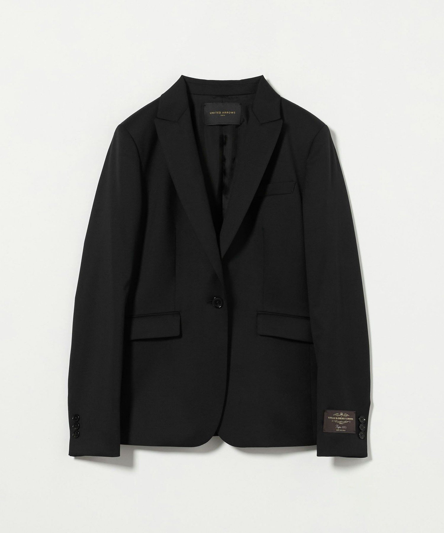 【ユナイテッドアローズ/UNITED ARROWS】のCANONICO テーラードジャケット インテリア・キッズ・メンズ・レディースファッション・服の通販 founy(ファニー) 　ファッション　Fashion　レディースファッション　Fashion for Women　アウター　Coat / Outerwear Collection　レディースジャケット・軽アウター　Jackets　テーラードジャケット / 通勤・きれいめスタイル　Tailored Jackets & Blazers　おすすめ　Recommended / Our Picks　イタリア　Italy　コンパクト　Compact, Small Size　シェイプ　Shape, Slim Fit　ジャケット　Jacket, Outerwear　セットアップ　Set-Up, Coordinated Outfit　バランス　Balance, Style Balance　ボトム　Bottoms, Lower Wear　夏　Summer　BLACK|ID: prp329100004540928 ipo3291000000032599834