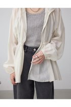【アズール バイ マウジー/AZUL by moussy】のシアーミドル丈ドロストブルゾン 人気、トレンドファッション・服の通販 founy(ファニー) ファッション Fashion レディースファッション WOMEN アウター Coat Outerwear ブルゾン Blouson/Jackets スリーブ Sleeve デニム Denim バルーン Balloon フレア Flare ミドル Middle thumbnail IVOY3|ID: prp329100004540931 ipo3291000000032298433
