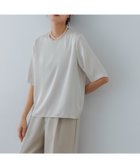 【アーバンリサーチ/URBAN RESEARCH】のハーフスリーブサテンブラウス L.BEIGE|ID: prp329100004540932 ipo3291000000032661225