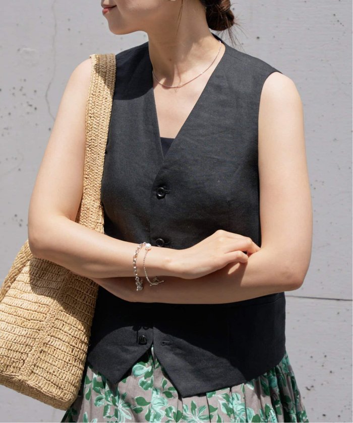 【イエナ/IENA】のEXラミーウエストコートベスト インテリア・キッズ・メンズ・レディースファッション・服の通販 founy(ファニー) https://founy.com/ ファッション Fashion レディースファッション WOMEN アウター Coat Outerwear コート Coats 2025年 2025 2025春夏・S/S Ss,Spring/Summer,2025 カットソー Cut And Sew クラシック Classic シンプル Simple バランス Balance ベスト Vest リネン Linen |ID: prp329100004540936 ipo3291000000032083793