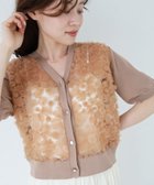 【ルクールブラン/le.coeur blanc】の《追加生産決定!》チュール刺繍ハーフスリーブカーディガン ピンクベージュ|ID: prp329100004540976 ipo3291000000032212022