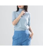 【デミルクス ビームス/Demi-Luxe BEAMS】の【ビームスの百名品】AK+1 / コットン 五分袖 ハイネックニット 人気、トレンドファッション・服の通販 founy(ファニー) ファッション Fashion レディースファッション WOMEN トップス・カットソー Tops/Tshirt ニット Knit Tops おすすめ Recommend タートルネック Turtleneck ハイネック High Neck thumbnail SAX|ID: prp329100004540978 ipo3291000000032291713