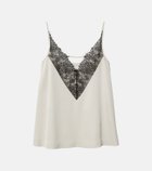 【ルシェル ブルー/LE CIEL BLEU】のアシンメトリーレースキャミ / Asymmetry Lace Cami ライトベージュ|ID: prp329100004540990 ipo3291000000032084069
