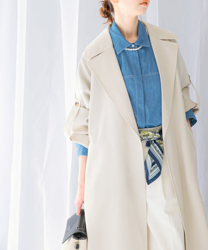 【アーバンリサーチ ロッソ/URBAN RESEARCH ROSSO】のロングガウンコート インテリア・キッズ・メンズ・レディースファッション・服の通販 founy(ファニー) https://founy.com/ ファッション Fashion レディースファッション WOMEN アウター Coat Outerwear コート Coats 2025年 2025 2025春夏・S/S Ss,Spring/Summer,2025 ガウン Gown ベーシック Basic ルーズ Loose ロング Long 夏 Summer 春 Spring S/S・春夏 Ss・Spring/Summer |ID: prp329100004540993 ipo3291000000032084077
