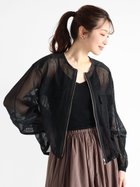 【ヴァン/Vin】のメッシュキリカエジップブルゾン ブラック|ID: prp329100004541008 ipo3291000000032449422