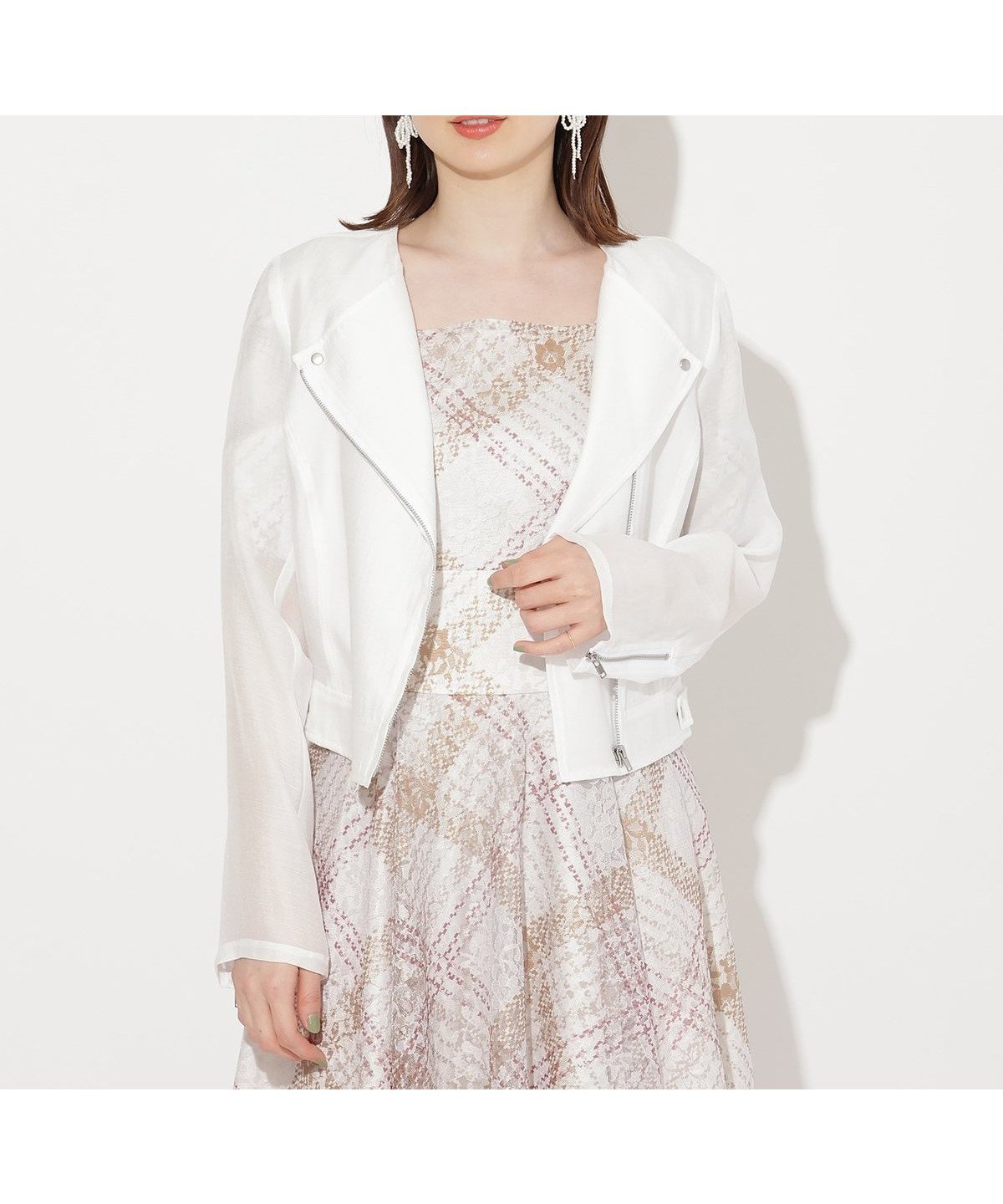 【ウィルセレクション/WILLSELECTION】のシアーライダースジャケット 人気、トレンドファッション・服の通販 founy(ファニー) 　ファッション　Fashion　レディースファッション　WOMEN　アウター　Coat Outerwear　ジャケット　Jackets　ライダース　Riders Jacket　おすすめ　Recommend　コンパクト　Compact　シアー　Sheer　シンプル　Simple　ダウン　Down　フェミニン　Feminine　ライダースジャケット　Riders Jacket　エレガント 上品　Elegant　夏　Summer　春　Spring　S/S・春夏　Ss・Spring/Summer　軽量　Lightweight　 other-1|ID: prp329100004541056 ipo3291000000032391427