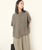 【アールエヌエーエヌ/RNA-N】のB2868 ハーフスリーブフレンチリネンシャツ 人気、トレンドファッション・服の通販 founy(ファニー) ファッション Fashion レディースファッション Fashion for Women トップス・カットソー Cut & Sew Tops シャツ・ブラウス・オフィスカジュアル Elegant Blouses & Button-Ups スリーブ Sleeve, Long Sleeve / Short Sleeve ハーフ Half, Half-Length バランス Balance, Style Balance フロント Front, Front Design ベーシック Basic, Essential ボトム Bottoms, Lower Wear ラウンド Round, Round Neck リネン Linen, Linen Fabric thumbnail グレー|ID: prp329100004541081 ipo3291000000032776941