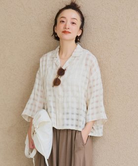【スタディオ クリップ/studio CLIP】のアソートチェック開襟シャツ 人気、トレンドファッション・服の通販 founy(ファニー) ファッション Fashion レディースファッション WOMEN トップス・カットソー Tops/Tshirt シャツ/ブラウス Shirts/Blouses おすすめ Recommend キャミワンピース Cami Dress サロペット Overalls シアー Sheer シンプル Simple ジャケット Jacket デニム Denim バランス Balance ボトム Bottom ワイド Wide |ID:prp329100004541086